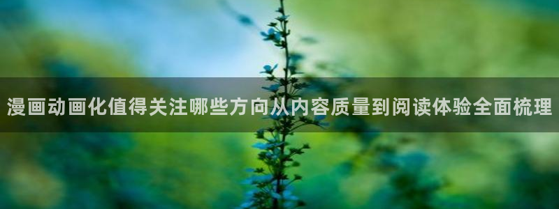 漫画岛热门漫画入口：漫画动画化值得关注哪些方向从内容质量到阅读体验全面梳理